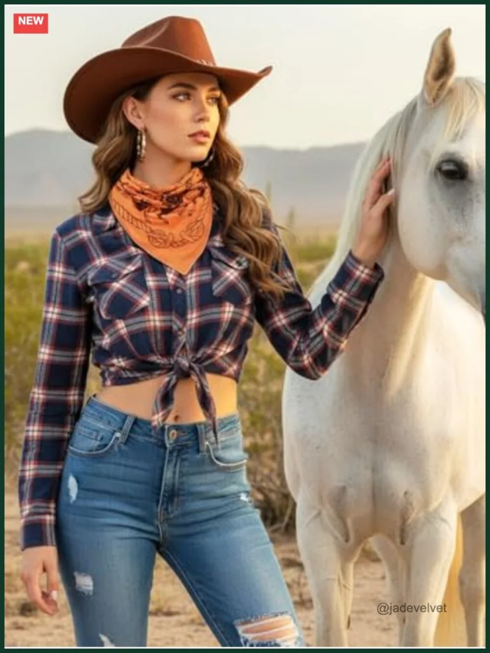 Unisex Western Square Bandana Scarf Headband Hair Accessory Polyester